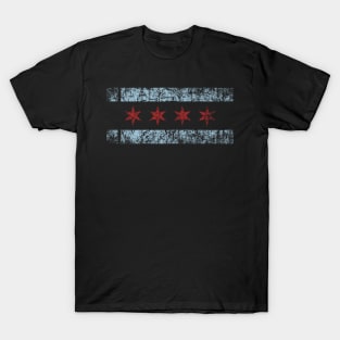 Chicago Flag Retro Windy City Graphic T-Shirt